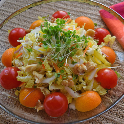 白菜と金柑のビタミンサラダ